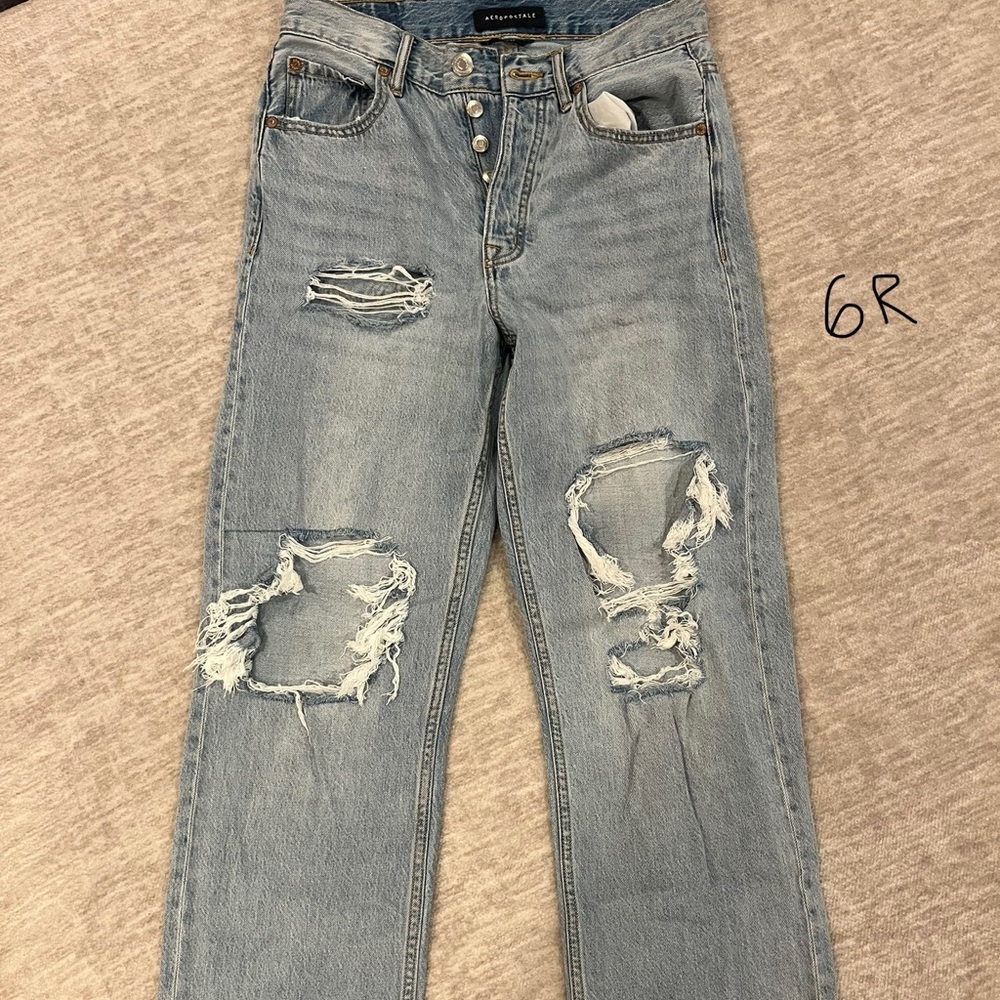 Hollister Ripped Jeans 6R Lightwash